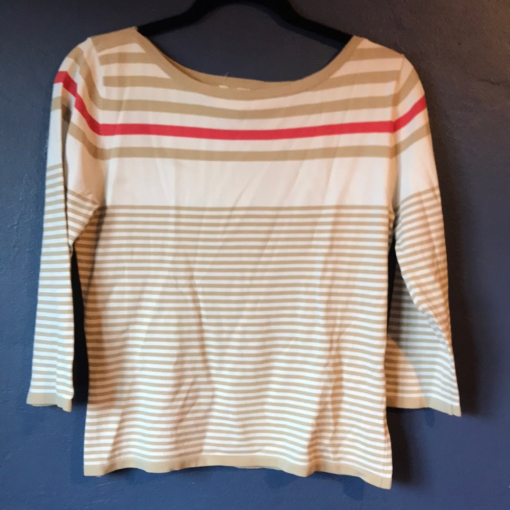 Cute striped sweater.